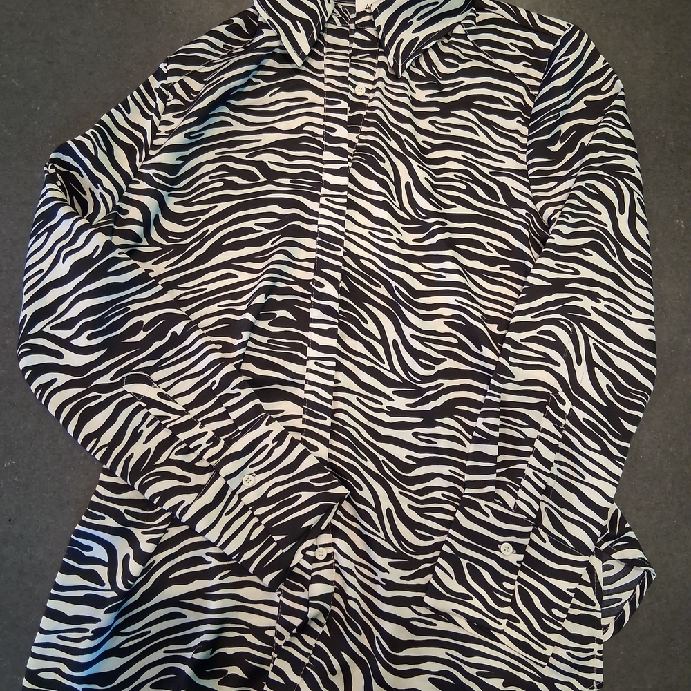 Zebra Print Women's Blouse